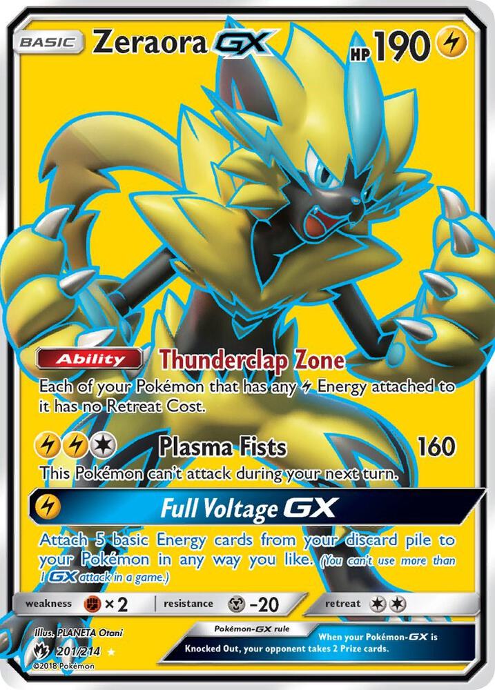 Zeraora GX 201/214 Lost thunder (Full Art)