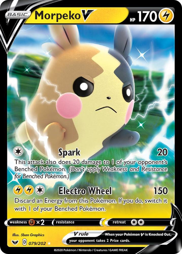 Morpeko V - 079/202: Sword & Shield Base Set (SWSH01)