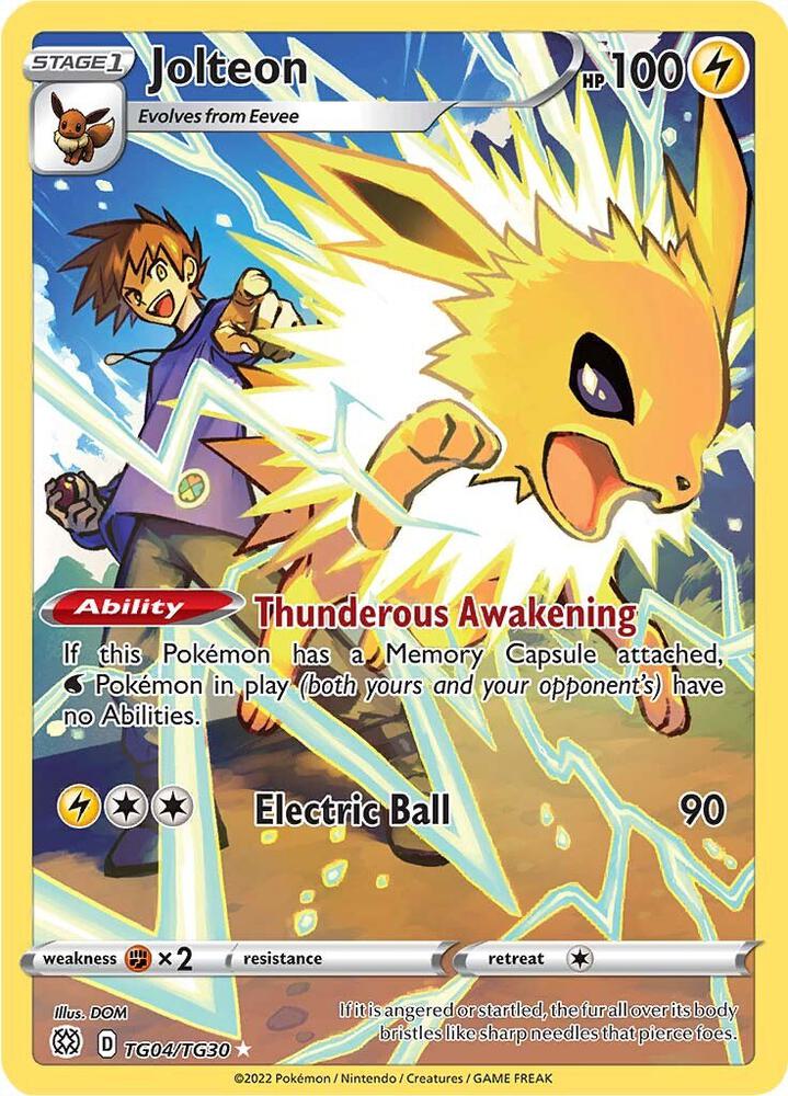 Jolteon TG04/TG30 Brilliant Stars Trainer Gallery (SWSH09:TG)