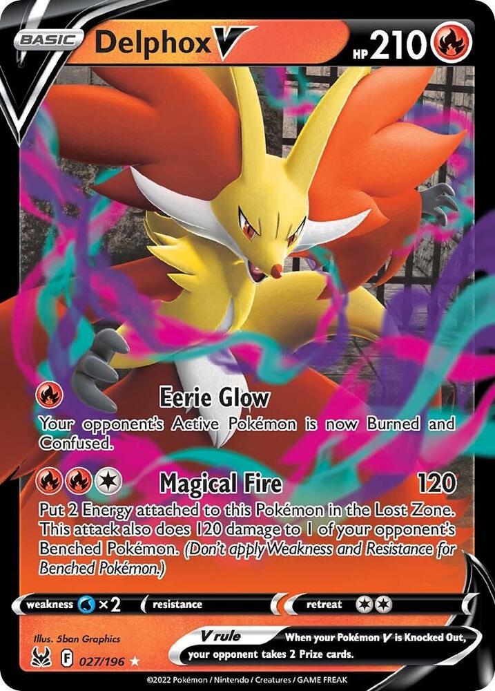 Delphox V - 027/196 Lost Origin (SWSH11)