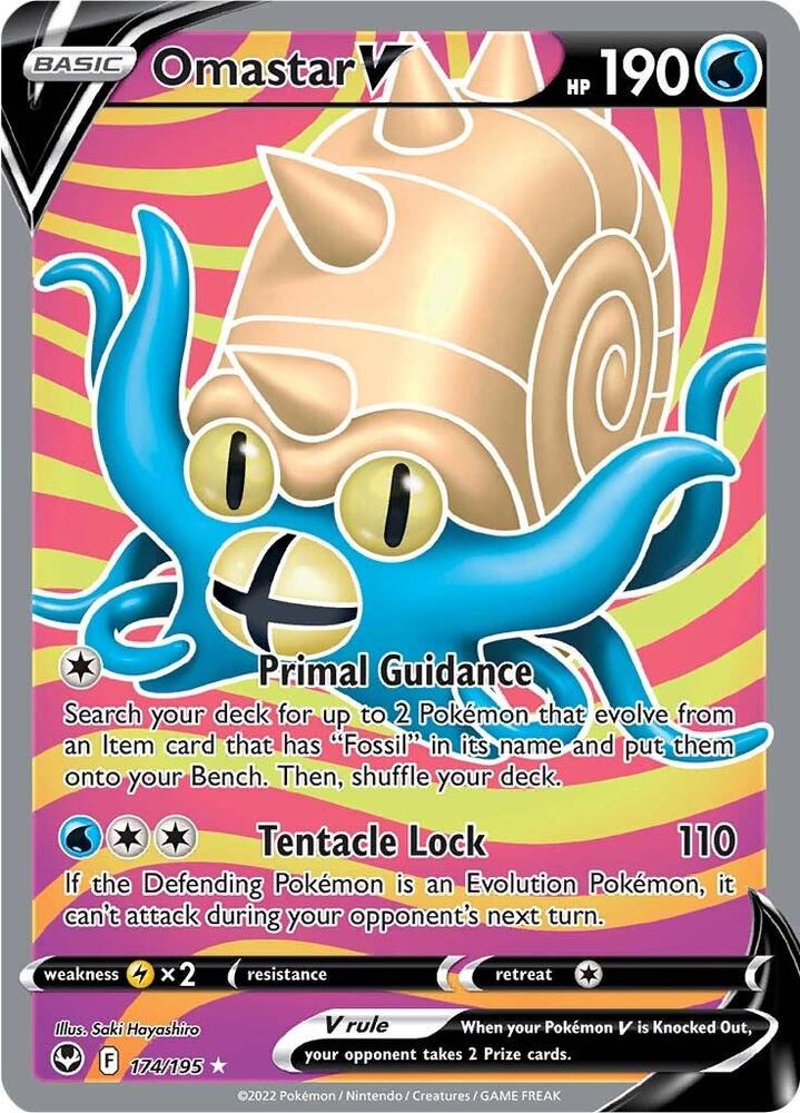Omastar V 174/195 Silver Tempest (SWSH12)