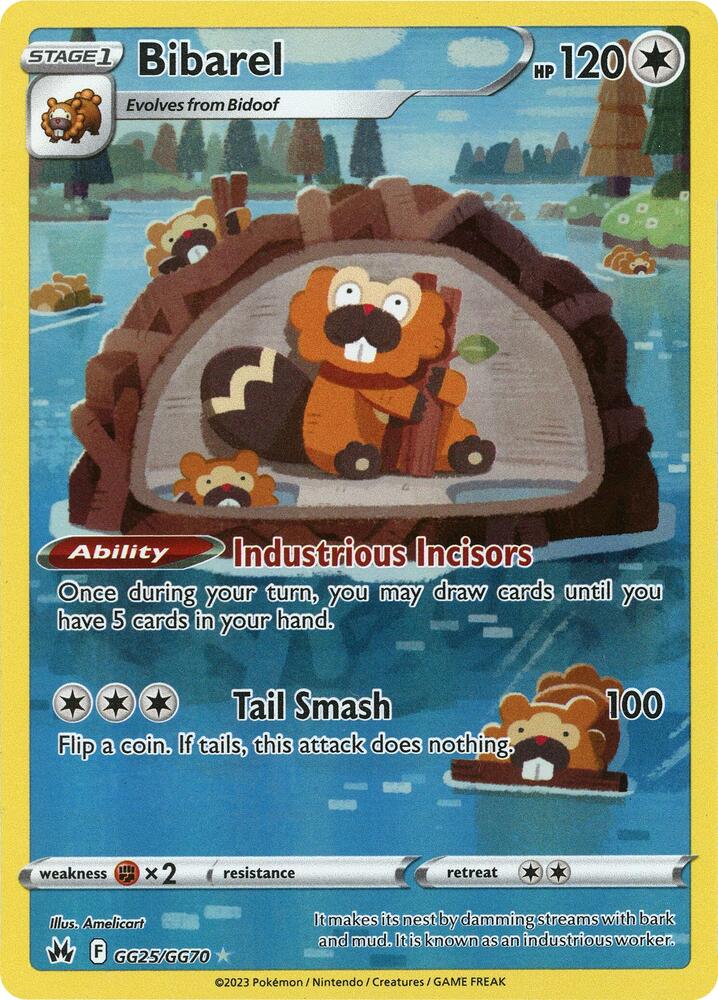Bibarel GG25/GG70 Crown Zenith: Galarian Gallery (CRZ:GG)