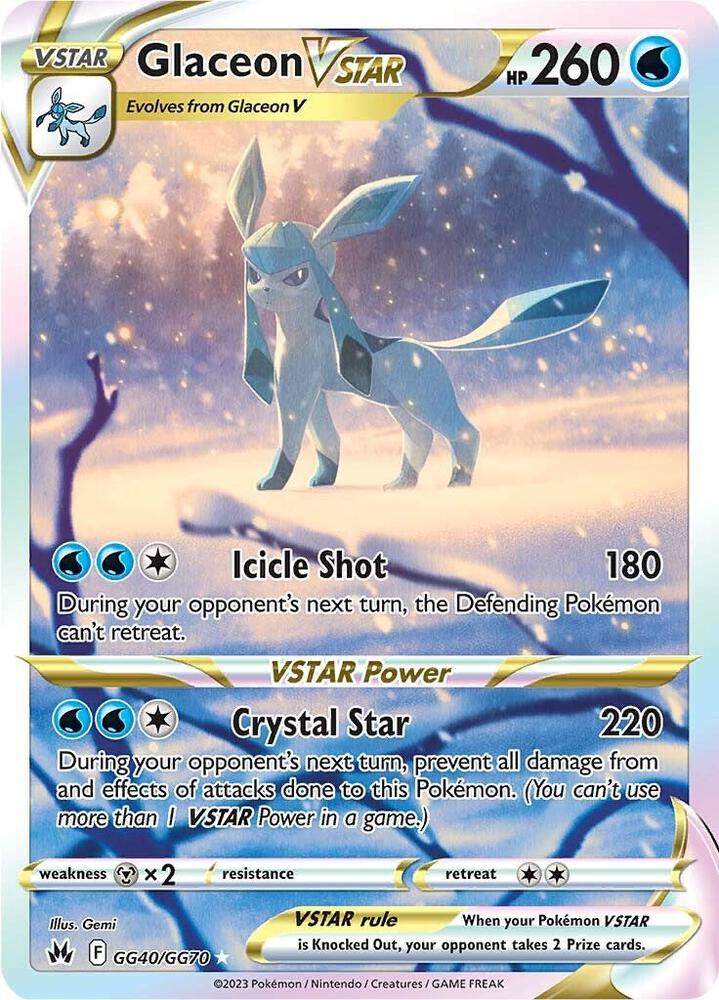 Glaceon VSTAR GG40/GG70 Crown Zenith: Galarian Gallery (CRZ:GG)