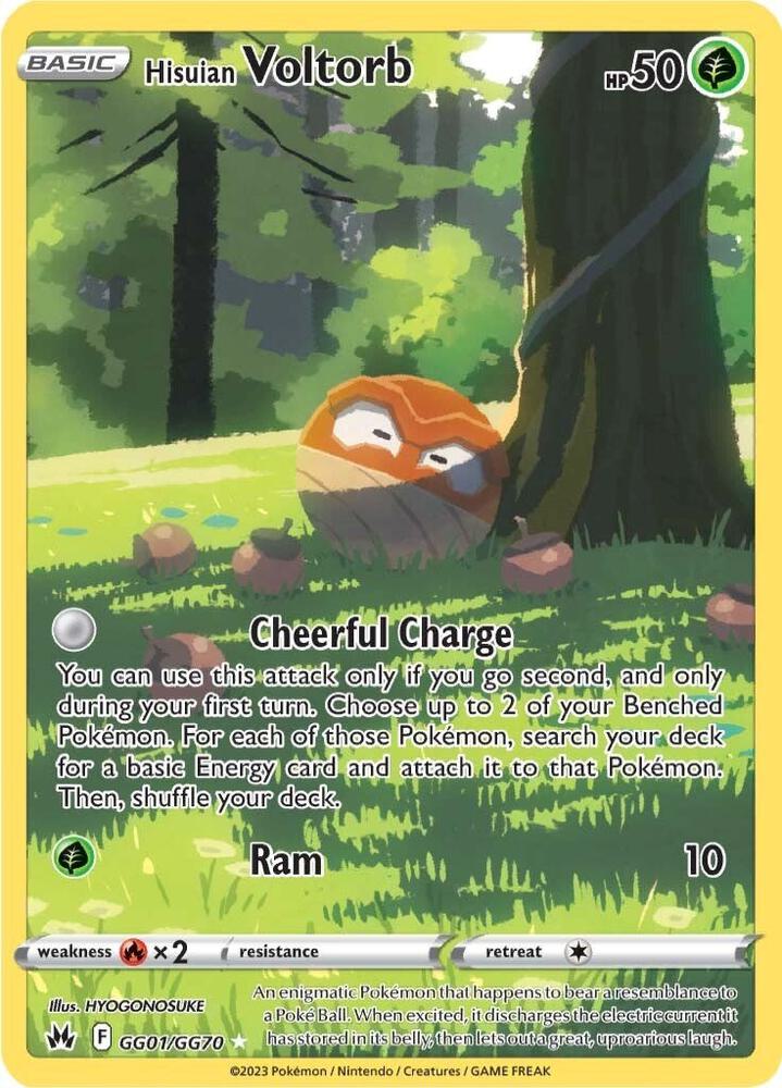 Hisuian Voltorb - GG01/GG20 Crown Zenith: Galarian Gallery (CRZ:GG)