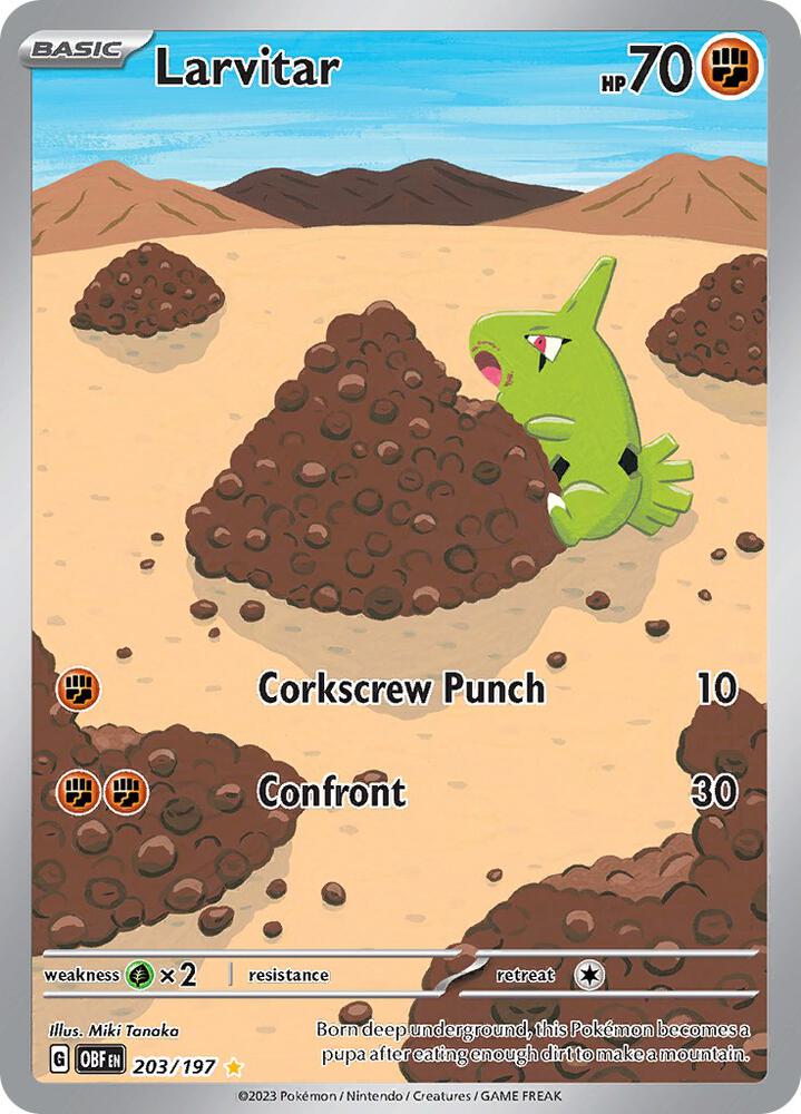 Larvitar - 203/197 - SV03: Obsidian Flames (OBF)