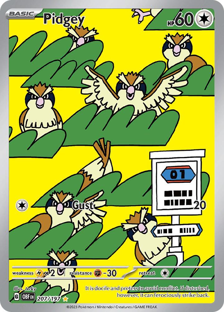 Pidgey - 207/197 - Obsidian Flames (OBF)