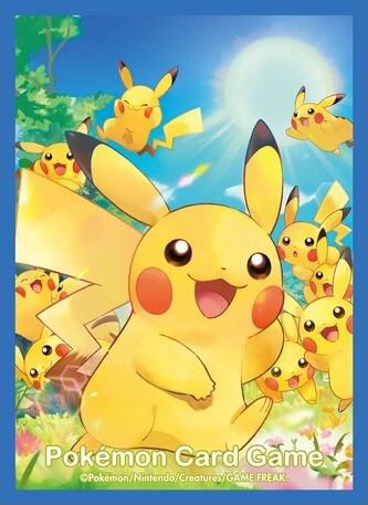 Pokemon TCG: Pokemon Center Japan Exclusive Card Sleeves - Gathering of Pikachu (64-Pack) - Pokemon International Card Sleeves
