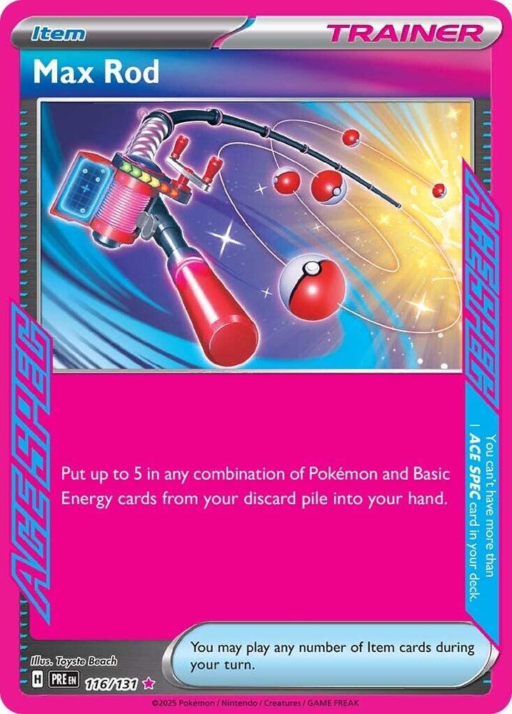 Max Rod 116/131 Prismatic Evolutions (PRE)