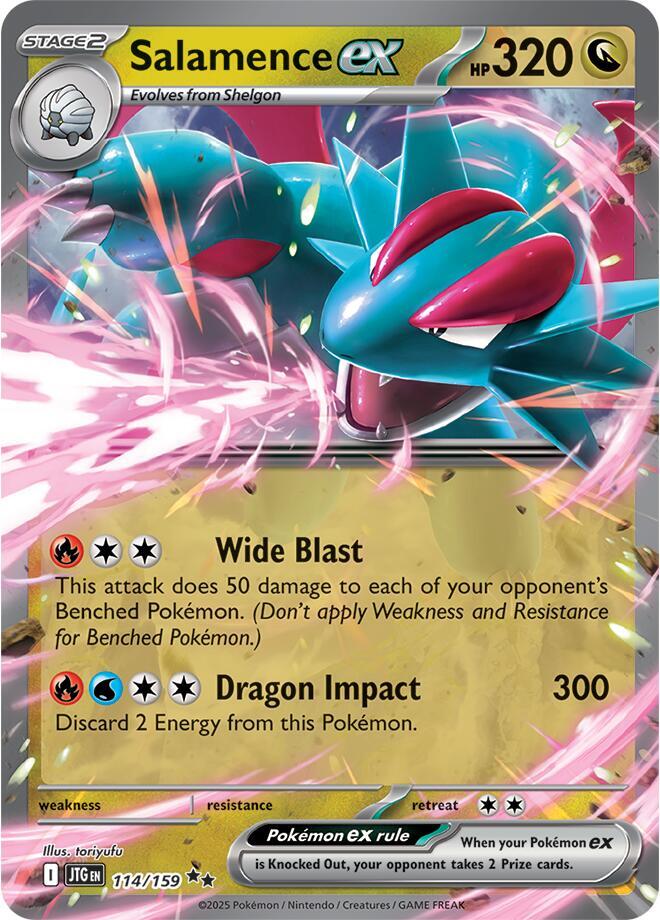 Salamence ex | 114/159 | Journey Together (JTG)