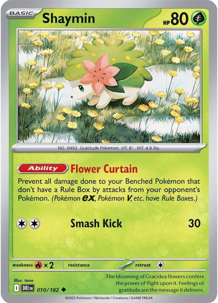 Shaymin 010/182 Destined Rivals (DRI)