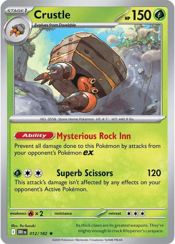 Crustle HOLO 012/182 Destined Rivals (DRI)