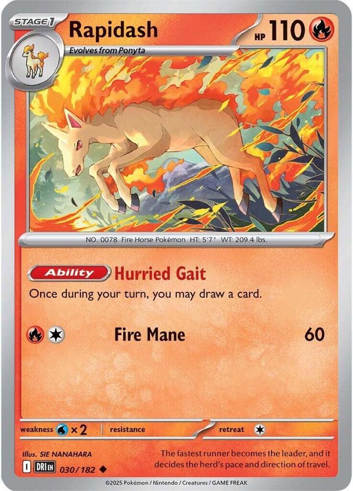 Rapidash 030/182 Destined Rivals (DRI)