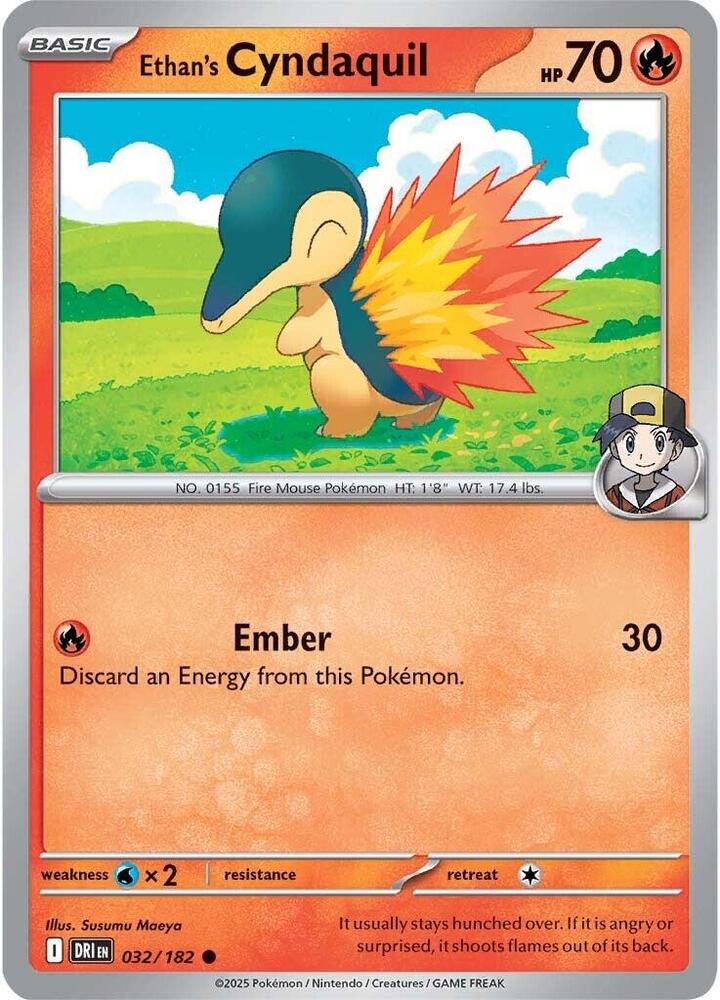 Ethan's Cyndaquil 032/182 Destined Rivals (DRI)