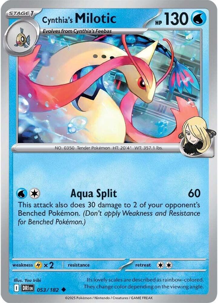 Cynthia's Milotic 053/182 Destined Rivals (DRI)