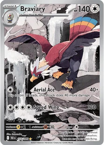 Braviary - 155/086 - SV: Black Bolt (BLK)