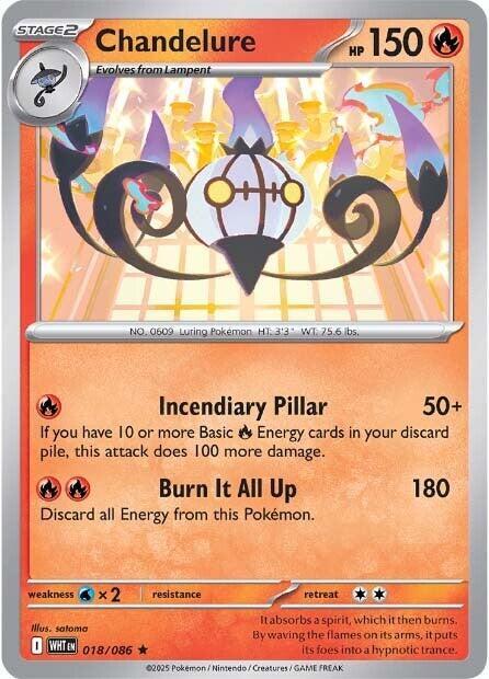 Chandelure Holo White Flare (WHT)