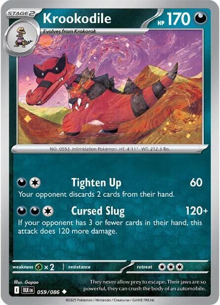 Krookodile REV HOLO Black Bolt (BLK)