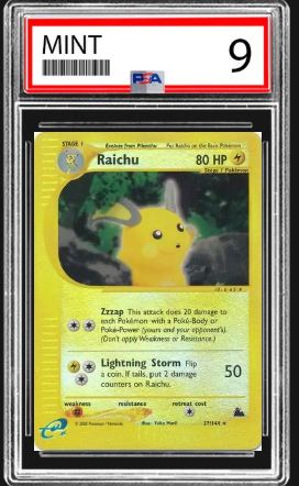 Raichu Skyridge #H25 PSA 9