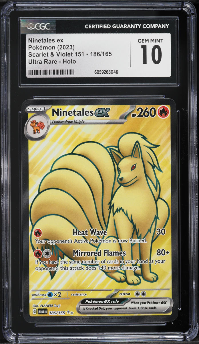Ninetales ex | Scarlet & Violet 151 |Full Art | CGC