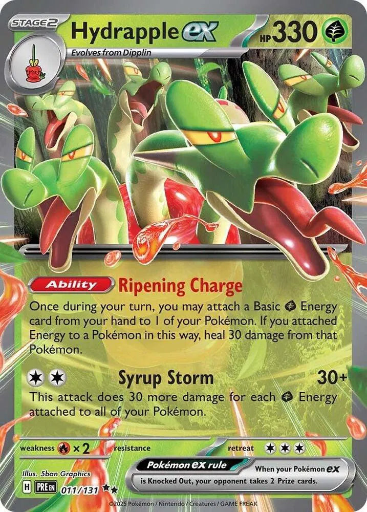 Hydrapple ex Prismatic Evolutions Double Rare • 011/131 Holofoil