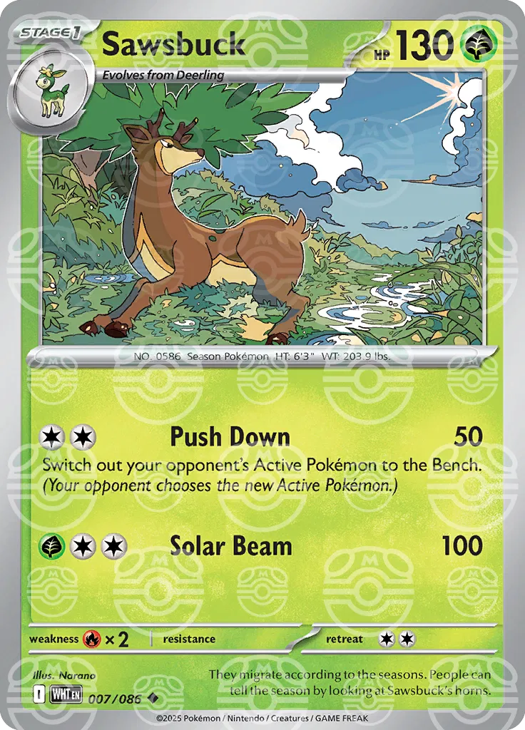 Sawsbuck (Master Ball Pattern) 007/086