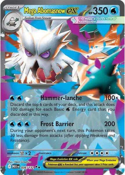 Mega Abomasnow ex Mega Evolution Double Rare 036/132