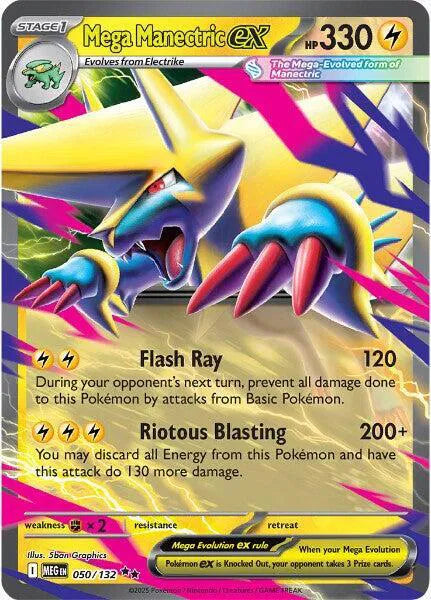 Mega Manectric ex Mega Evolution Double Rare 050/132