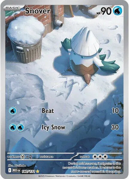 Snover Mega Evolution Illustration Rare 140/132