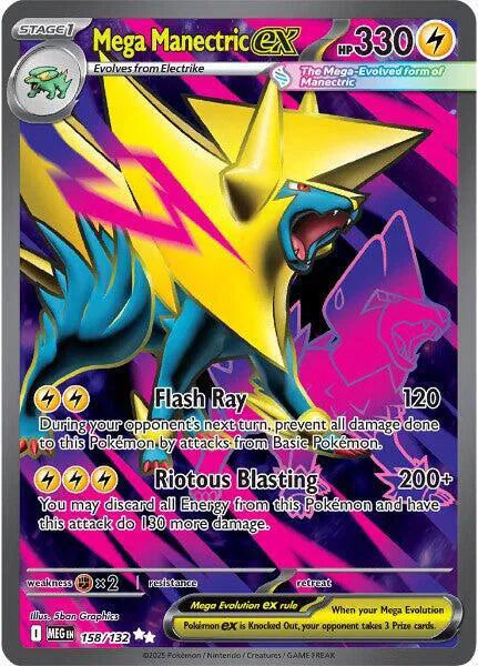 Mega Manectric ex Mega Evolution Ultra Rare 158/132
