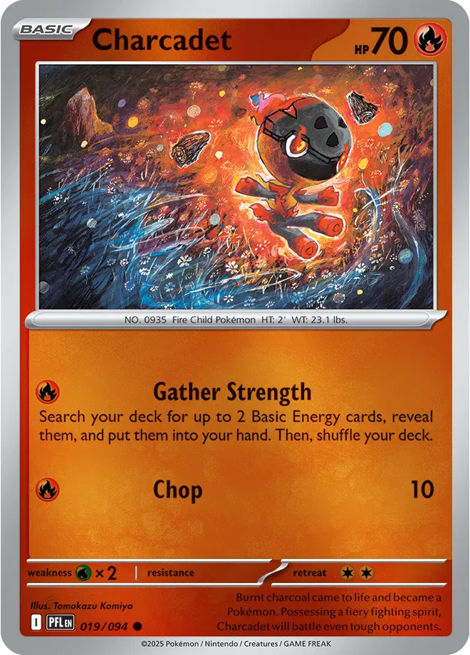 Charcadet Phantasmal Flames Common • 019/094 Reverse Holofoil