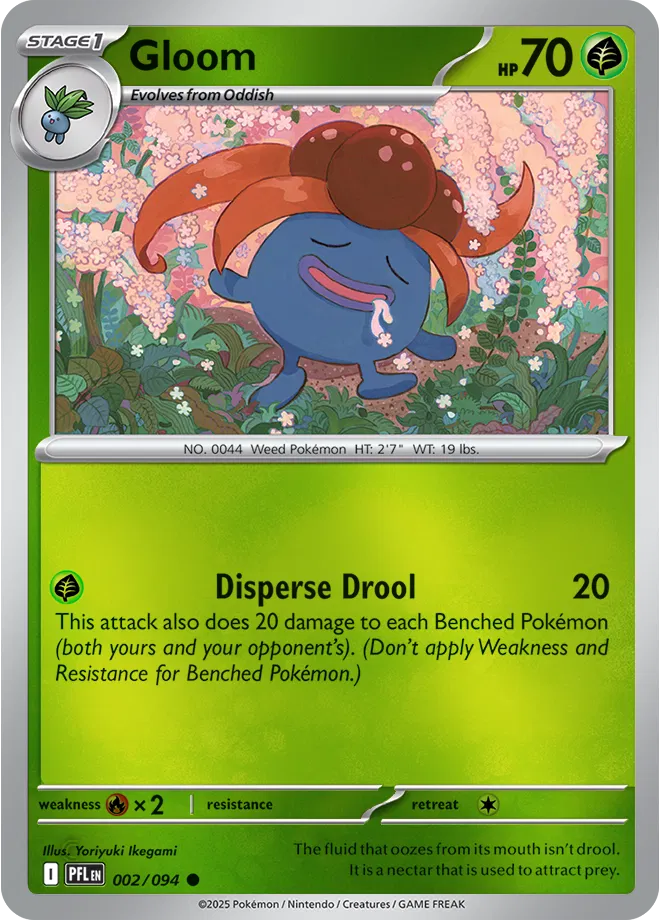 Gloom Common 002/094 Reverse holo Phantasmal Flames