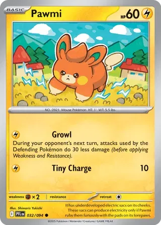Pawmi Phantasmal Flames Common • 032/094 Normal