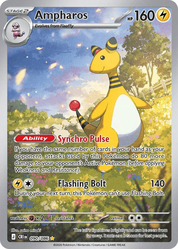 Ampharos Chaos Rising Illustration Rare 090/086