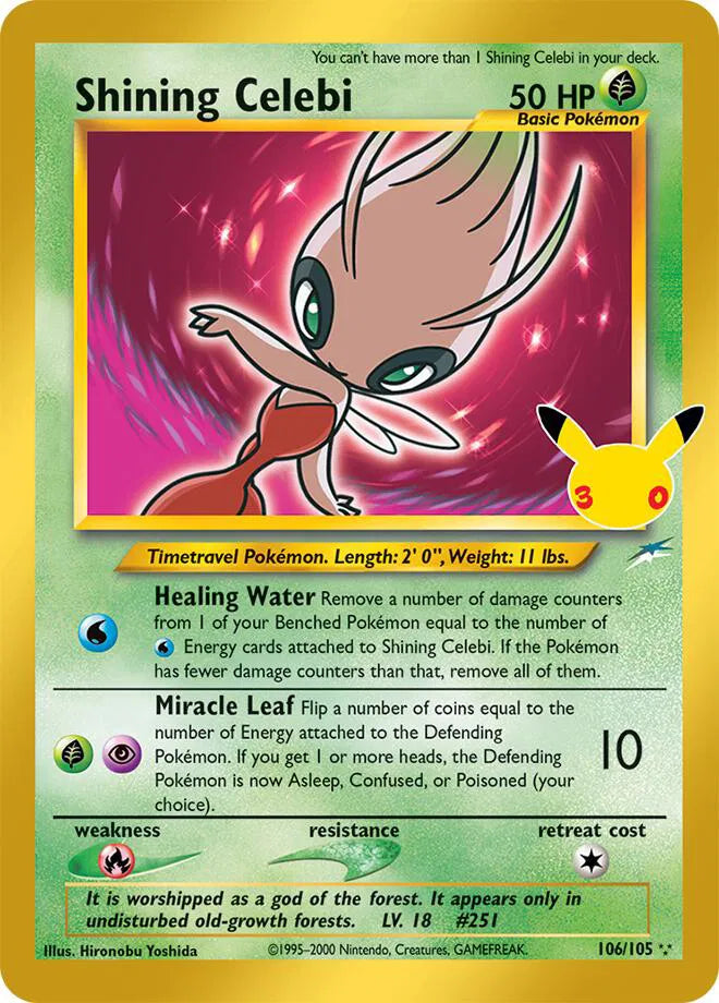 Shining Celebi 30th Celebration: Classic Collection Classic Collection 106/105