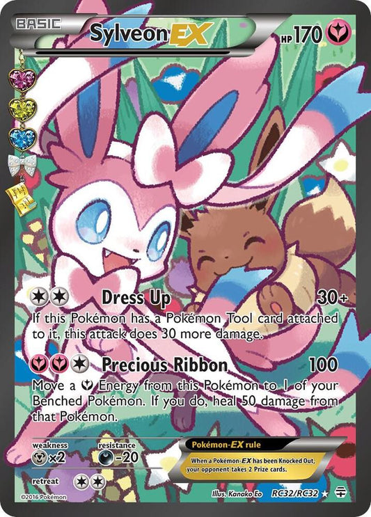 Sylveon EX (Full Art) Rc32/Rc32- Generations: Radiant Collection (GEN)