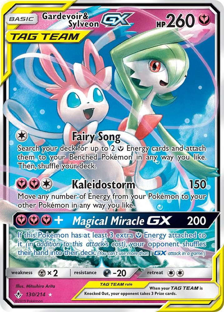 Gardevoir & Sylveon GX 130/214 - SM - Unbroken Bonds (SM10)