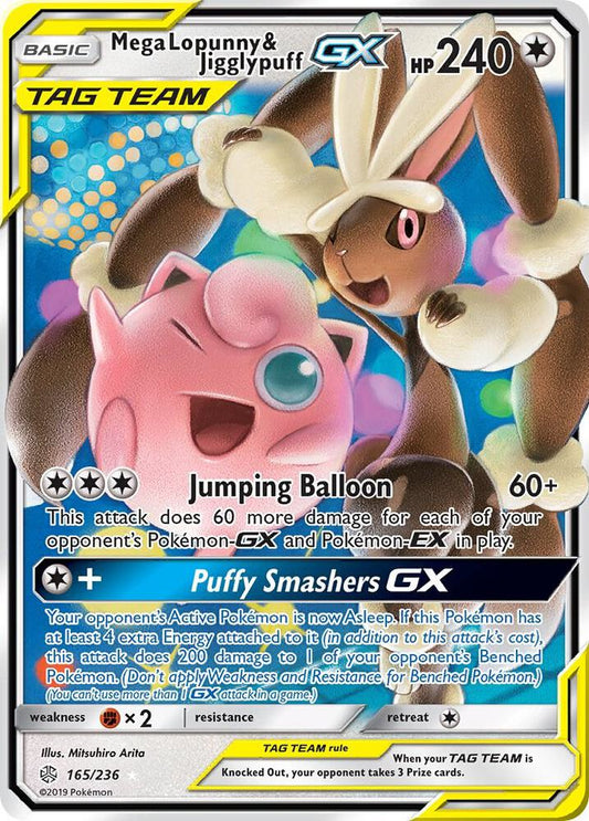 Mega Lopunny & Jigglypuff GX 165/236 - SM - Cosmic Eclipse (SM12)
