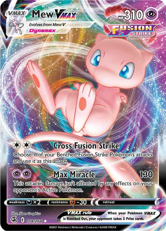 Mew VMAX  Fusion Strike (SWSH08)