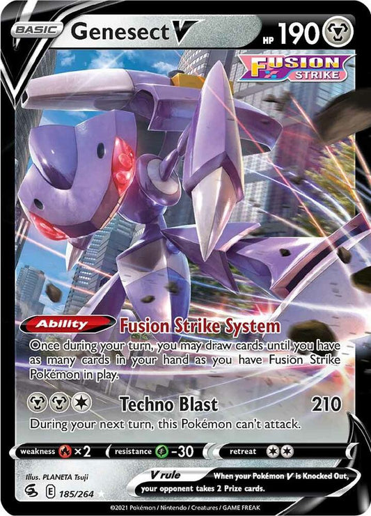 Genesect V 185/264 Fusion Strike (SWSH08)