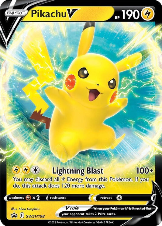 Pikachu V - SWSH198 - Sword & Shield Promo Cards (SWSD)