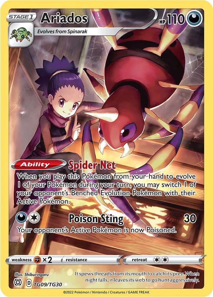 Ariados - Tg09/Tg30 Brilliant Stars Trainer Gallery (SWSH09:TG)
