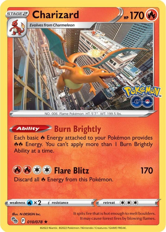 Charizard 010/078 Pokemon GO (PGO)