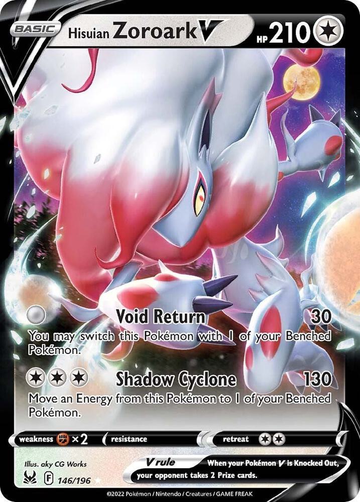 Hisuian Zoroark V 146/196 Lost Origin (SWSH11)