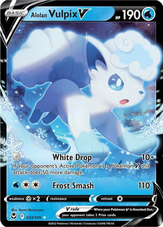 Alolan Vulpix V 033/195 Silver Tempest (SWSH12)