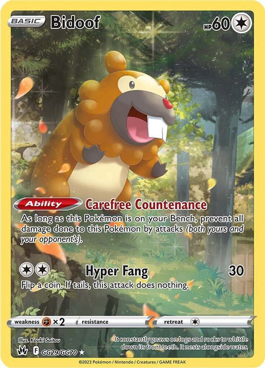 Bidoof GG29/GG70 Crown Zenith: Galarian Gallery (CRZ:GG)