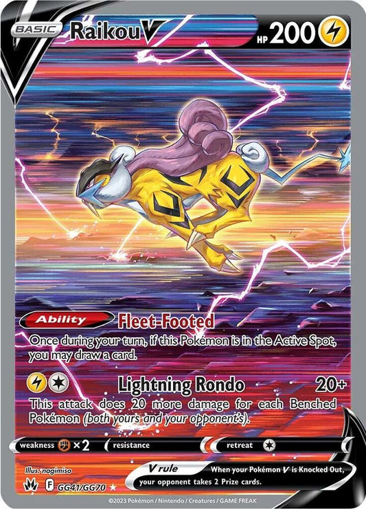 Raikou V GG41/GG70 Crown Zenith: Galarian Gallery (CRZ:GG)