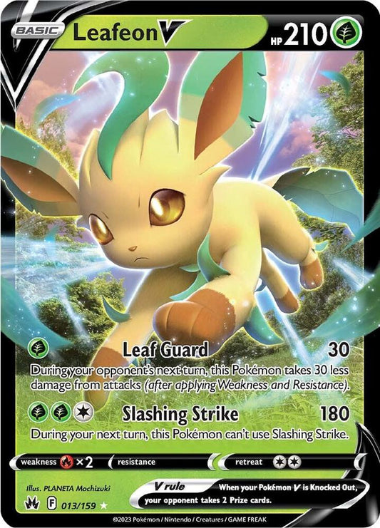 Leafeon V 013/159  Crown Zenith (CRZ)