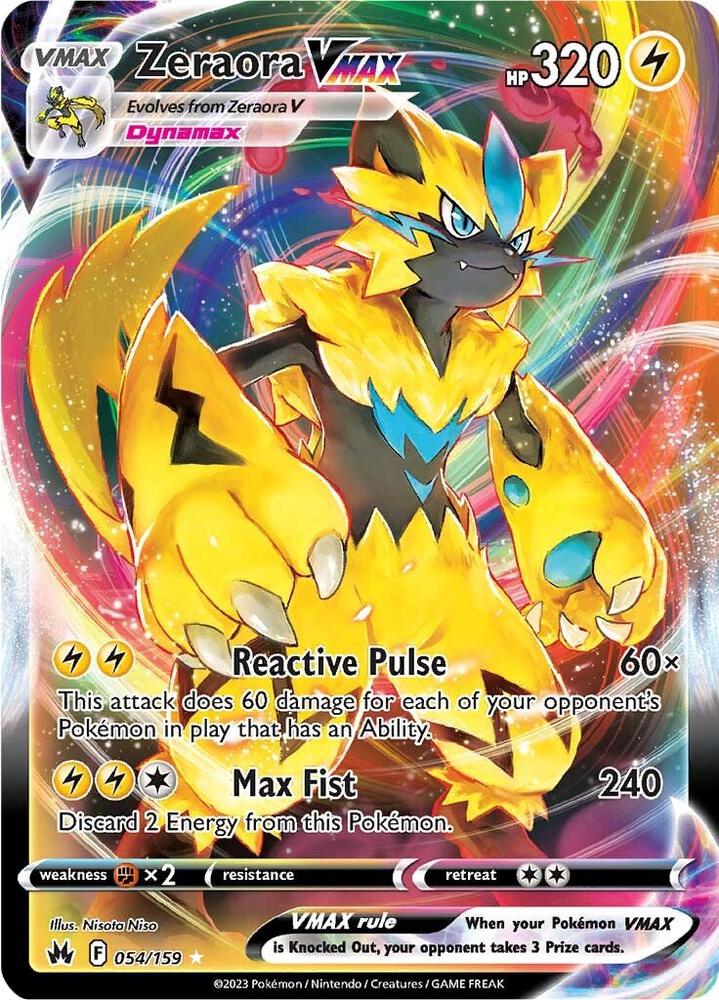 Zeraora VMAX 054/159  - SWSH: Crown Zenith (CRZ)