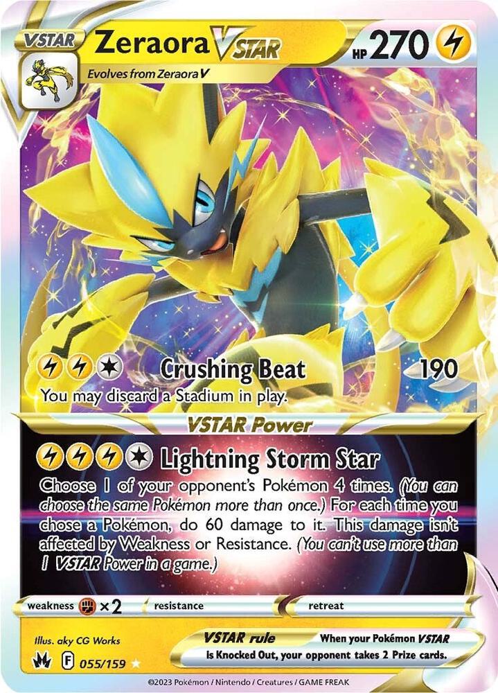 Zeraora 055/159 VSTAR  Crown Zenith (CRZ)
