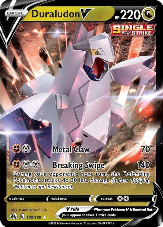 Duraludon V 103/159 Crown Zenith (CRZ)